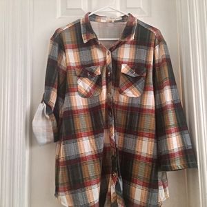 Plaid Blouse